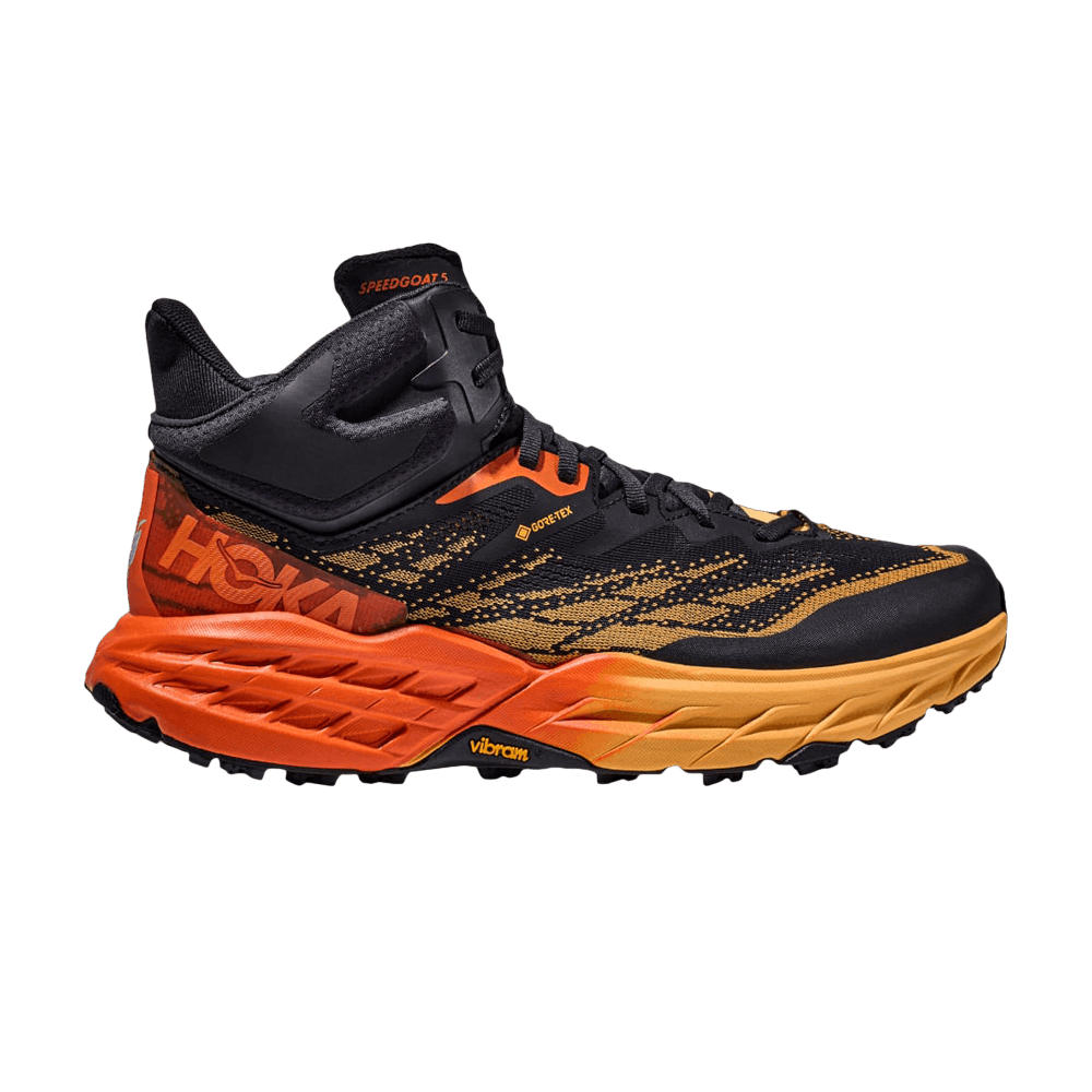 Кроссовки HOKA Speedgoat 5 Mid GORE-TEX 'Blue Graphite Amber Yellow'