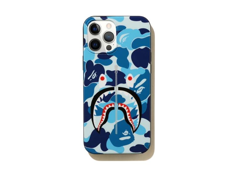 Защитный чехол BAPE ABC Camo Shark iPhone 12 Pro Max Case Blue