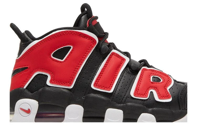 Кроссовки Nike Air More Uptempo GS 'Black University Red'