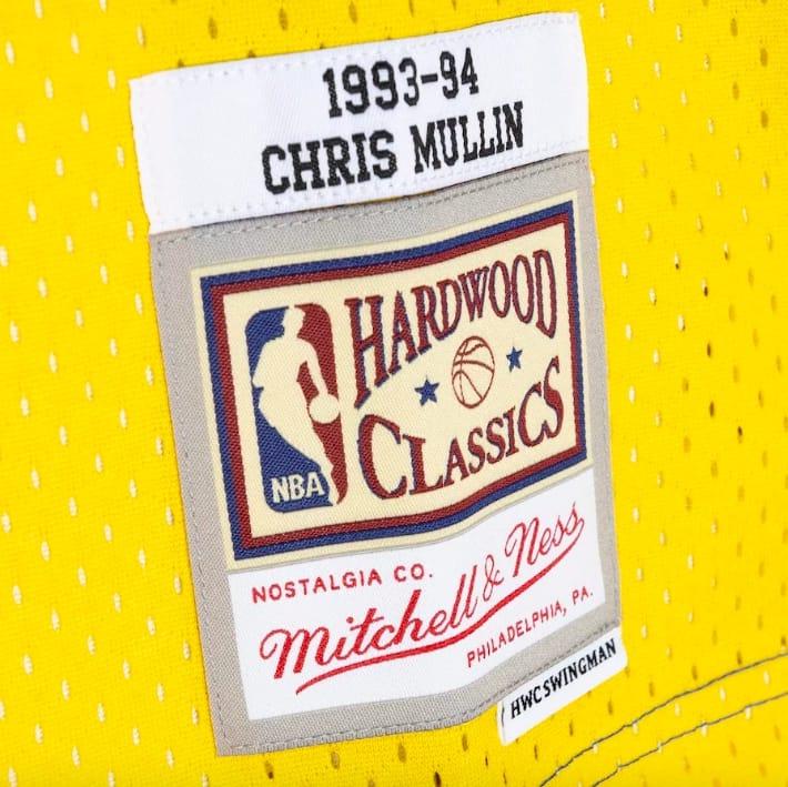 Баскетбольная джерси 1993-94 Golden State Warriors #17 Chris Mullin Mitchell & Ness Split Royal/Gold Jersey