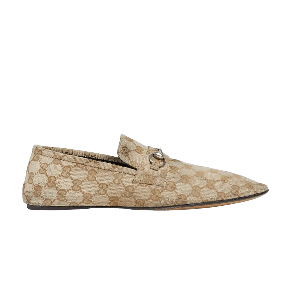 Кроссовки Gucci Worn-Out Effect Ragazzo Loafer 'GG Brown'