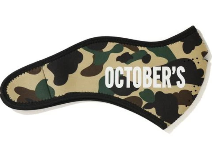 Маска BAPE x OVO 1st Camo Mask Yellow
