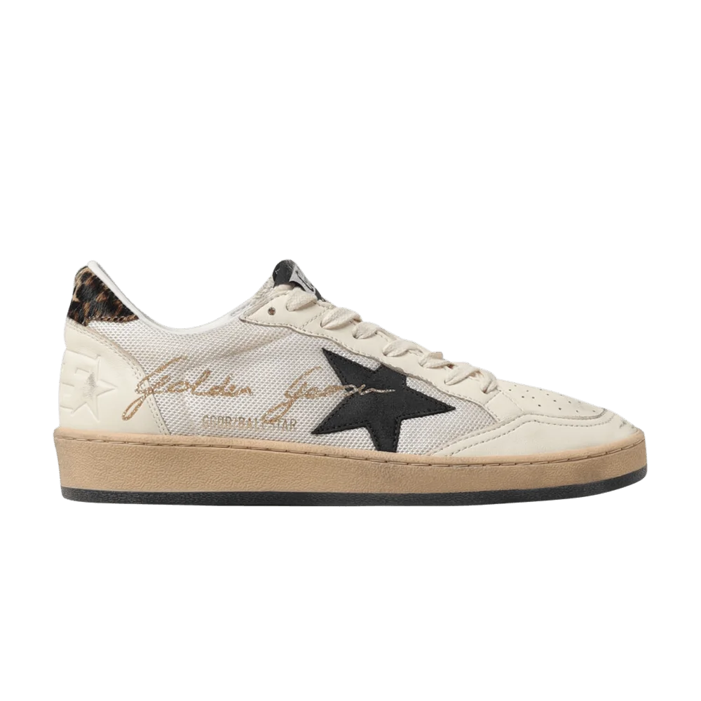 Кроссовки Golden Goose Wmns Ball Star 'Beige Cream Leopard'