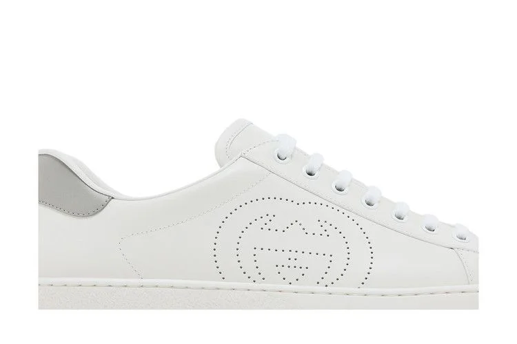 Кроссовки Gucci Wmns Ace 'Interlocking G - White Grey'