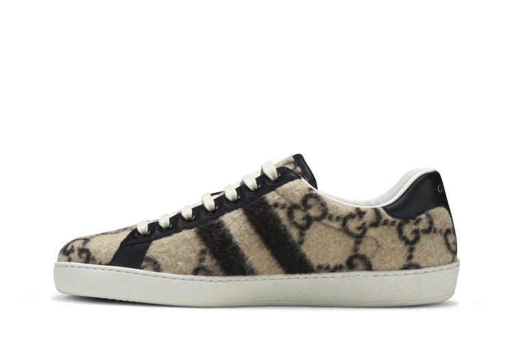 Кроссовки Gucci GG Wool Ace 'Beige'