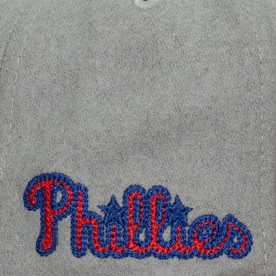 Бейсболка Mitchell & Ness Gray Red Philadelphia Phillies Melt Stitch Snapback Hat