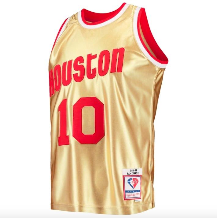 1993-94-Houston-Rockets-10-Sam-Cassell-Mitchell-Ness-75th-Anniversary-Gold-Jersey-2