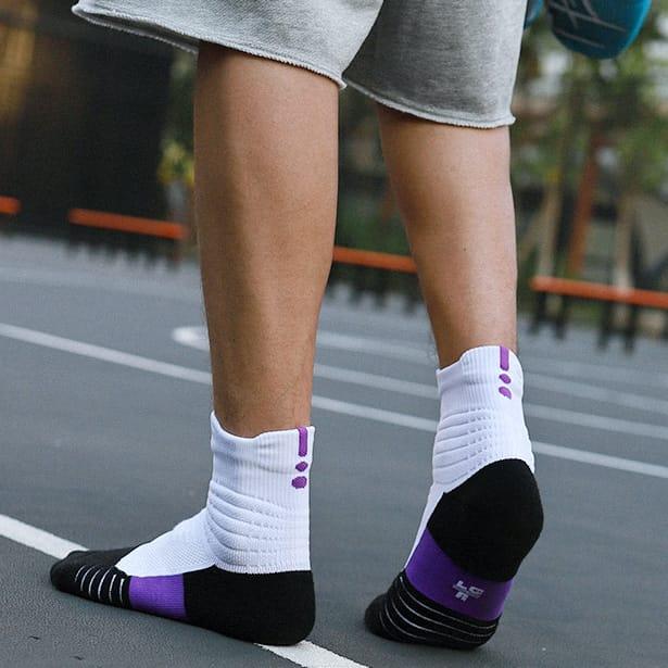 Спортивные носки Ehot Kobe White-Black Quarter Socks