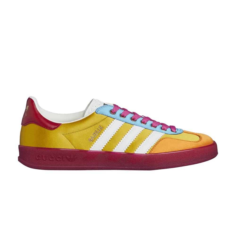 Krossovki-Gucci-x-adidas-Wmns-Gazelle-Yellow-White-Red