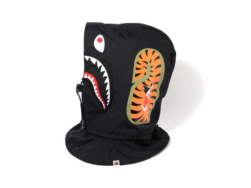 Маска BAPE 1st Camo Shark Hoodie Mask Green/Black
