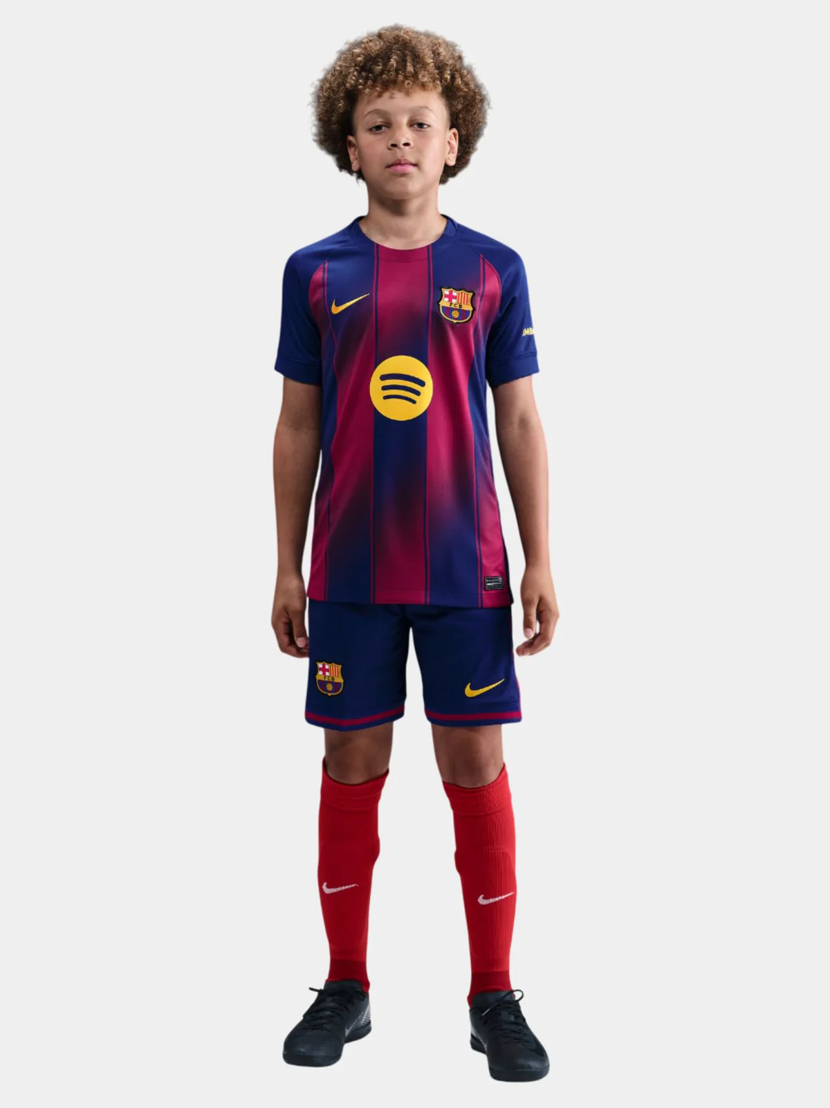 Детское футбольное джерси FC Barcelona 25/26 UCL or La Liga home jersey R. ARAUJO