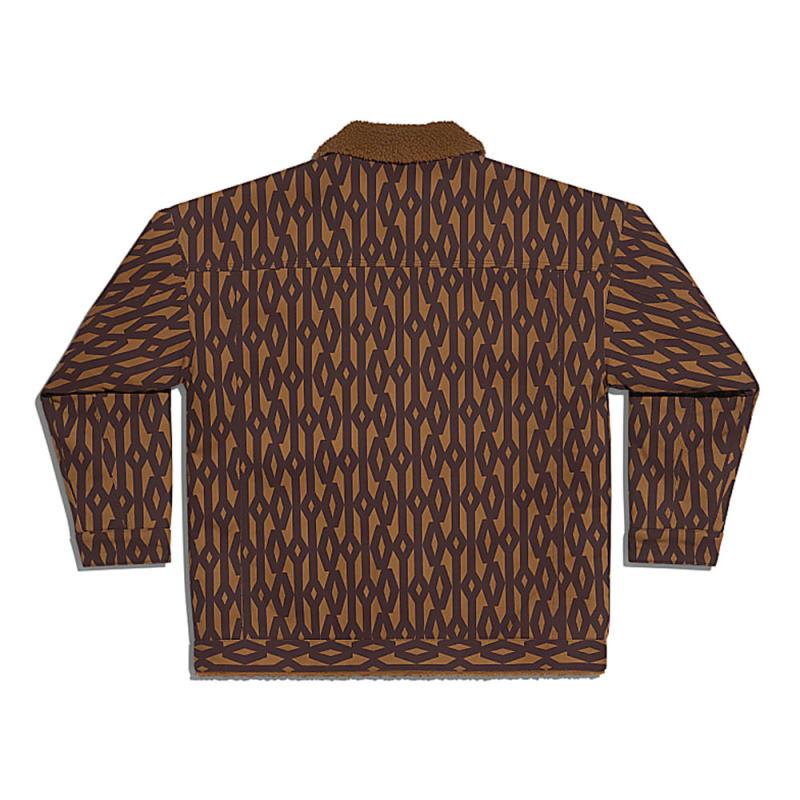 Куртка adidas Ivy Park Denim Monogram Jacket (All Gender) Wild Brown/Night Red