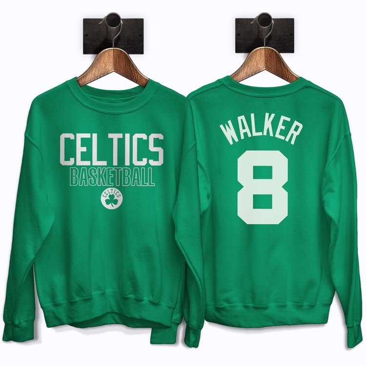 Свитшот Celtics 8 Kemba Walker Sweetshirt by Slamdunk