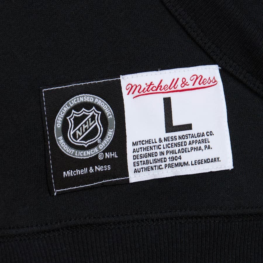 Худи Mitchell & Ness Black Vegas Golden Knights Game Time Fleece Pullover Hoodie