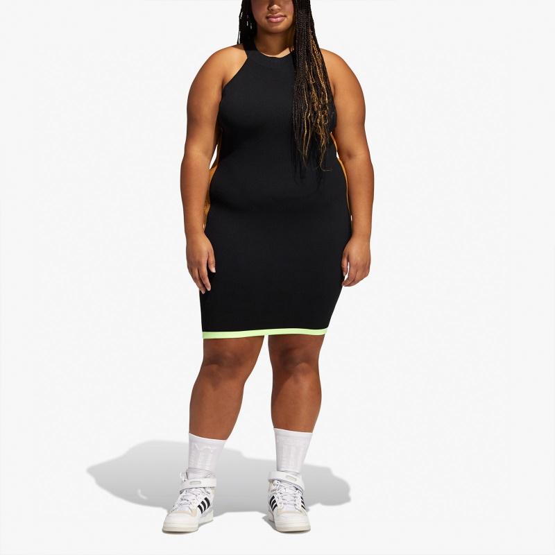 Платье adidas Ivy Park Knit Logo Dress (Plus Size) Black/Mesa
