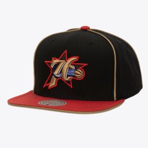 Mitchell-Ness-Black-Philadelphia-76ers-Pipe-Snapback-Hat-300x300