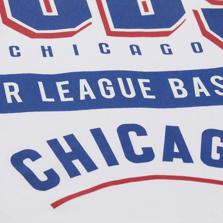 Футболка Mitchell & Ness White Chicago Cubs Cooperstown Collection Team Origins Premium T-Shirt