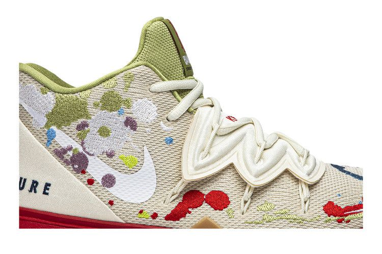 Кроссовки Bandulu x Nike Kyrie 5 GS 'Embroidered Splatters'
