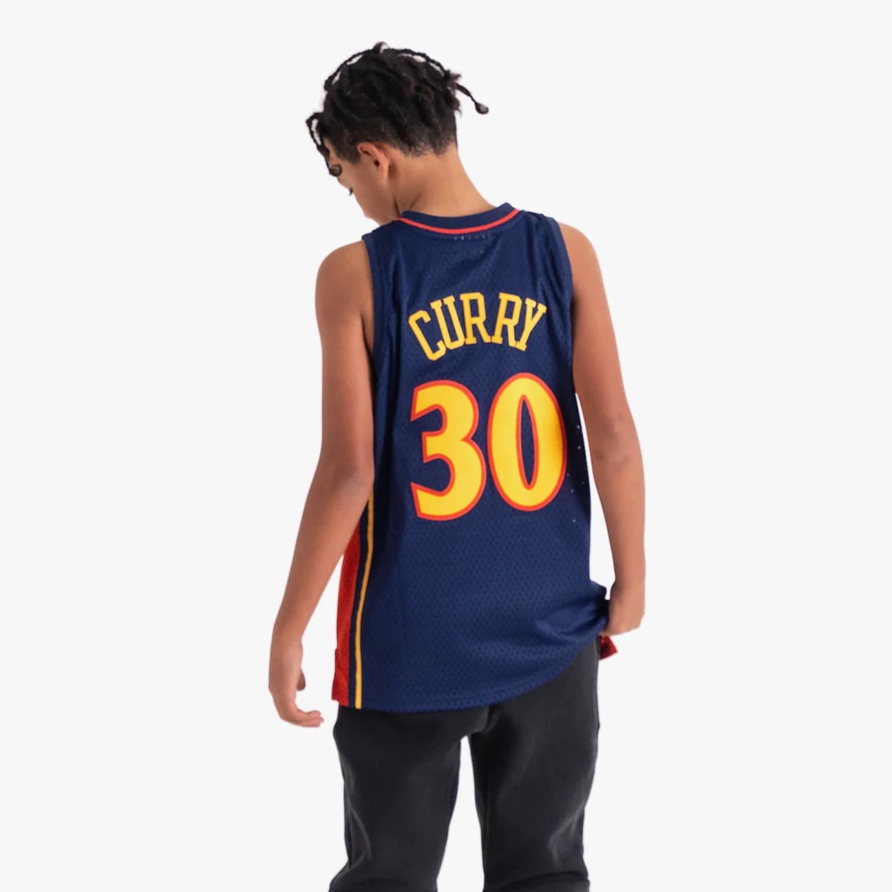2009-10-Golden-State-Warriors-Stephen-Curry-30-Youth-HWC-Navy-Jersey-2