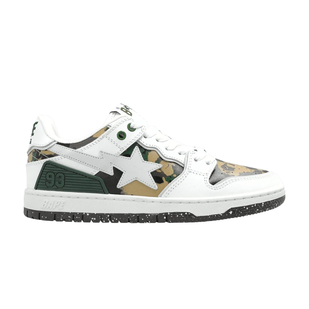 Krossovki-BAPE-Sk8-Sta-2-M1-White-Green-Camo