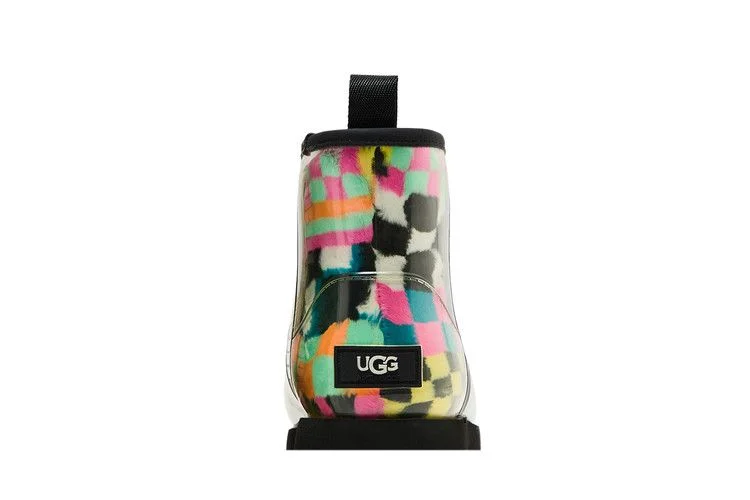UGG-Wmns-Classic-Clear-Mini-Boot-Black-Multi-Color-Checkerboard-6