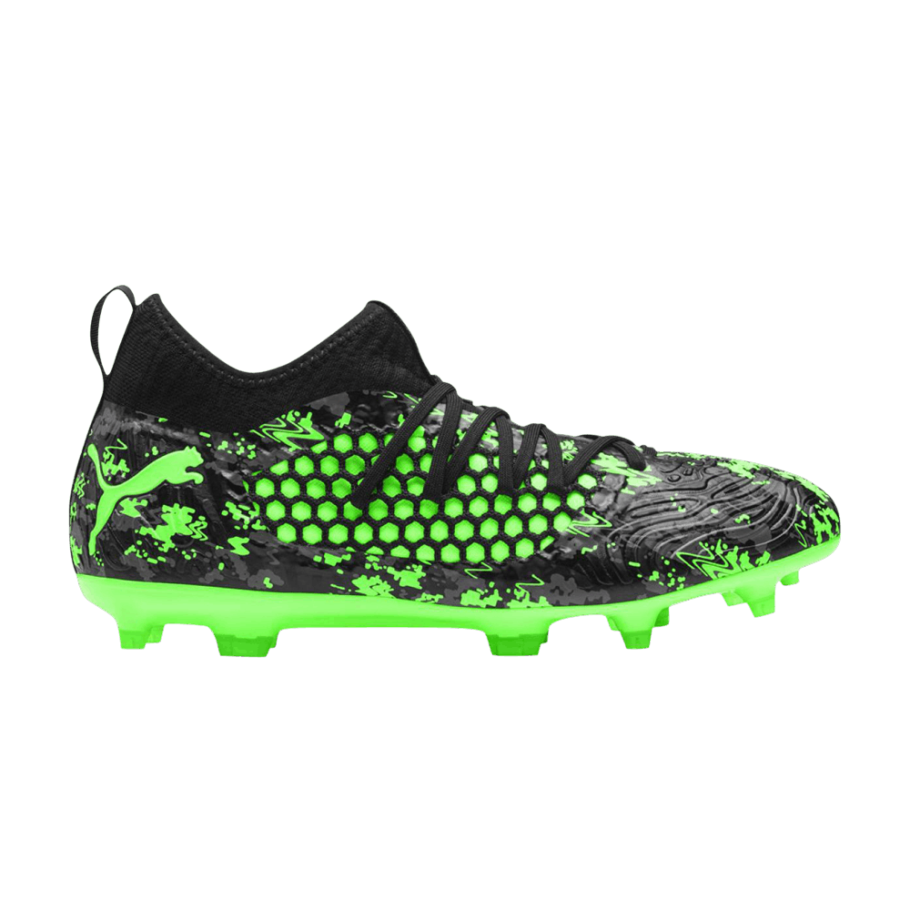 Кроссовки Puma Future 19.3 Netfit FG AG 'Black Green Gecko'