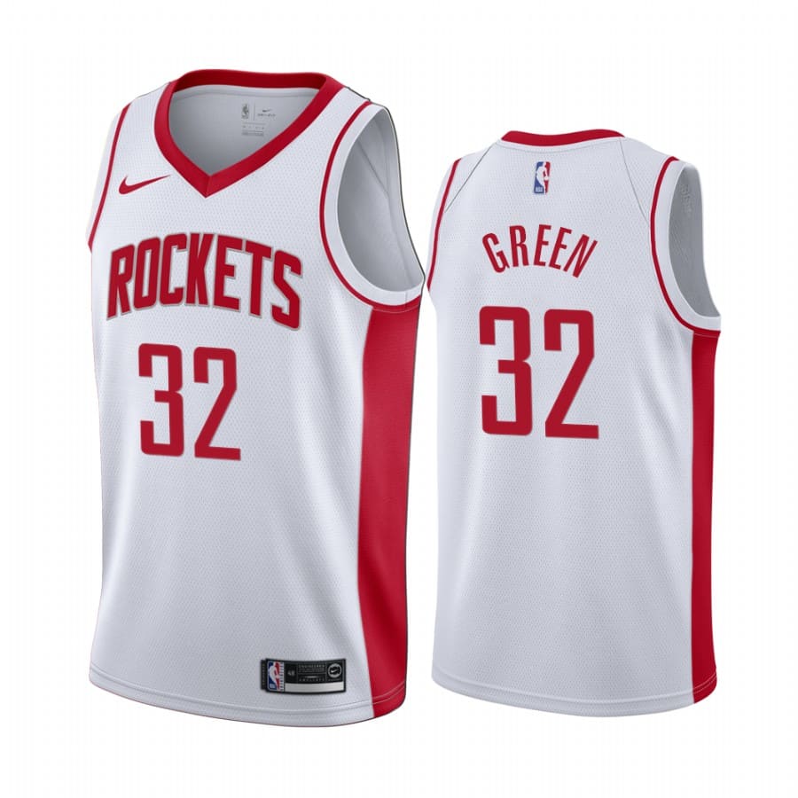 Баскетбольная джерси 2019-20 Houston Rockets #32 Jeff Green Association Edition White Swingman Jersey