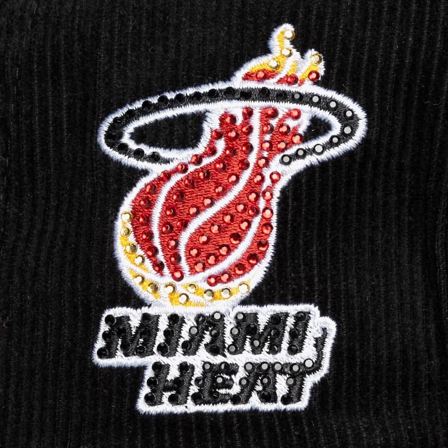 Бейсболка Mitchell & Ness x DANNIJO Black Miami Heat Snapback Hat