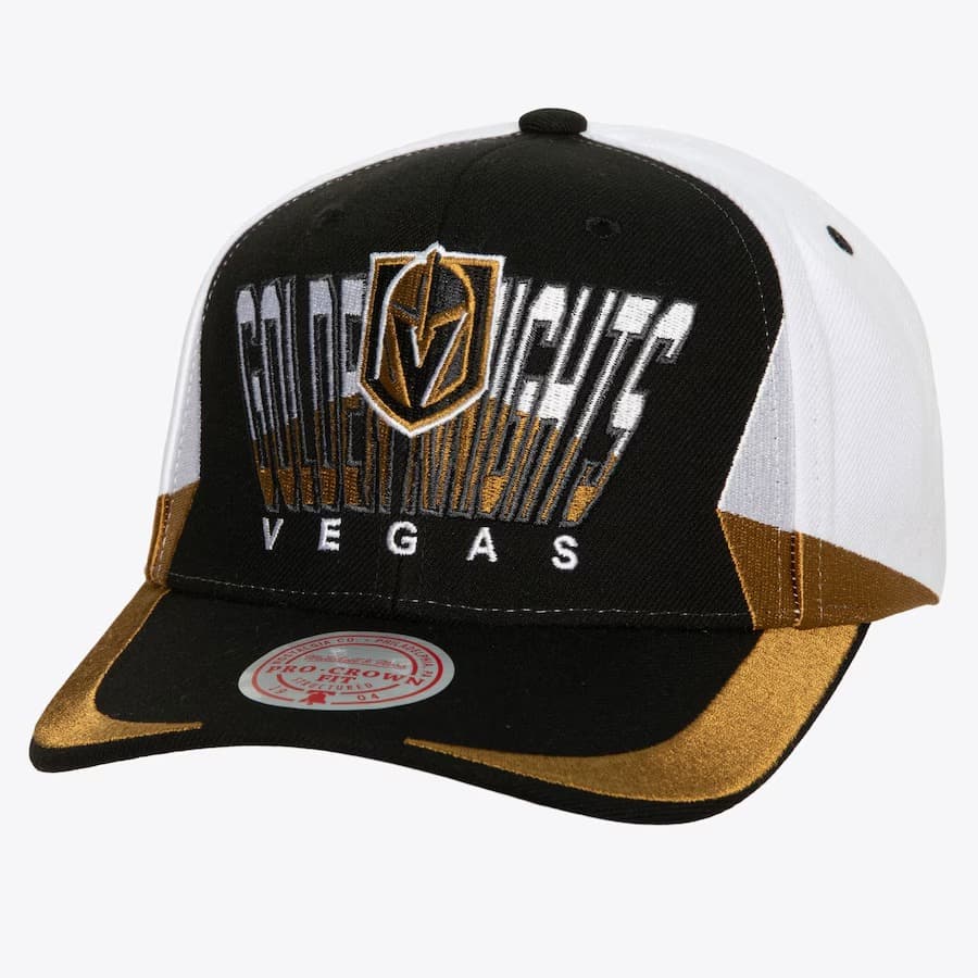 Бейсболка Mitchell & Ness Black Vegas Golden Knights Retrodome Pro Snapback Hat