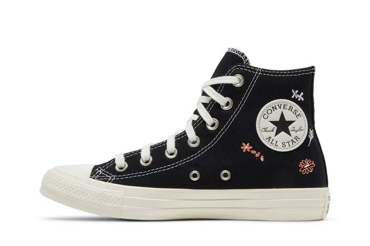 Кроссовки Converse Wmns Chuck Taylor All Star High 'Embroidered Floral - Black'