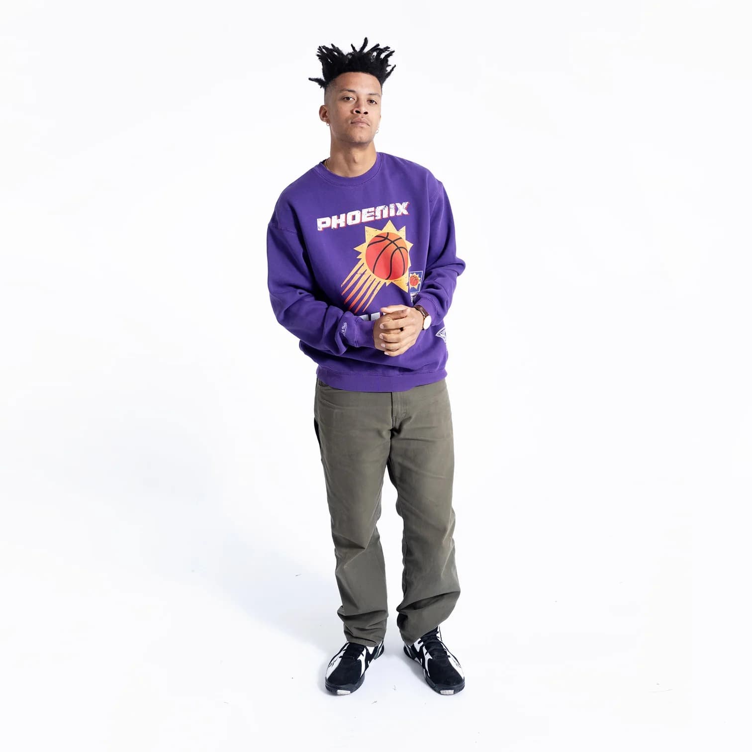 Футболка Mitchell & Ness Phoenix Suns Vintage Shooting NBA Crew Neck Jumper
