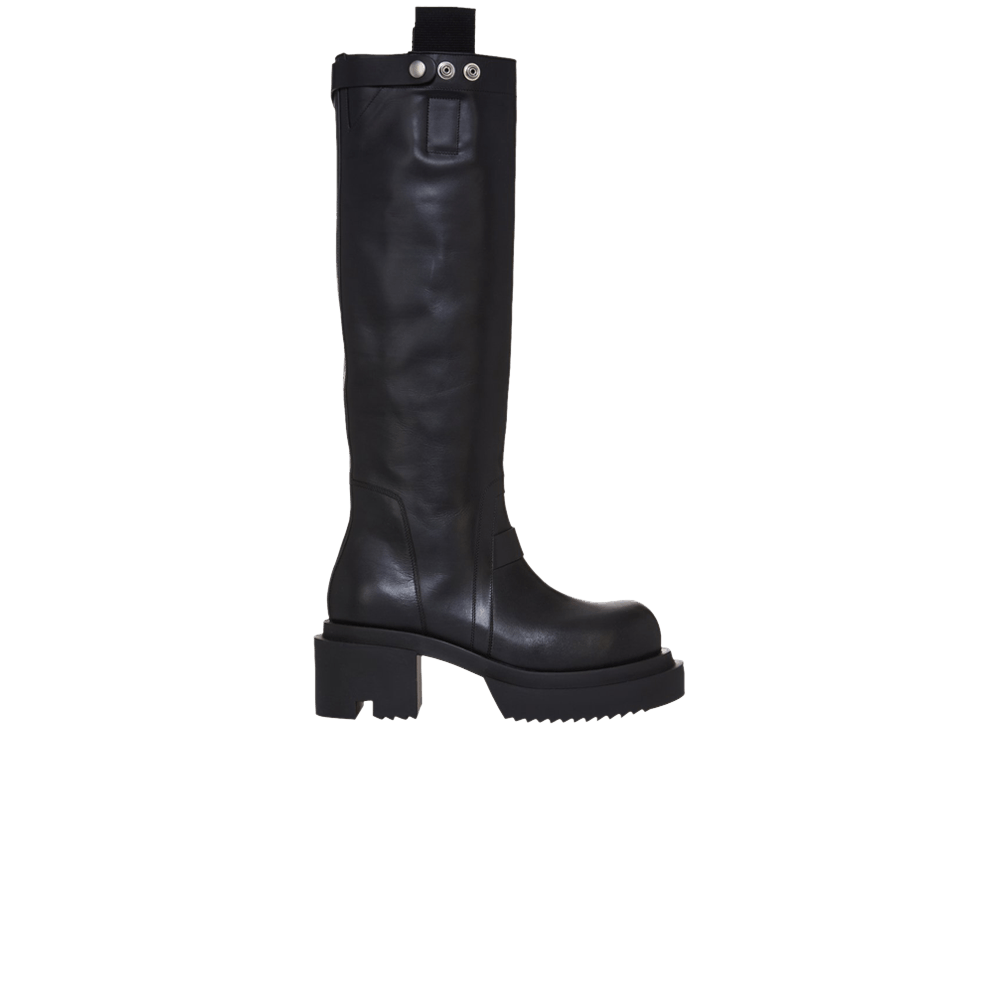 Rick Owens Wmns Porterville Knee Pull On Bogun Boot 'Black'