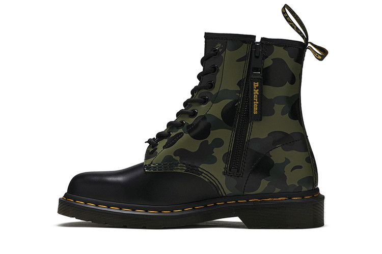A Bathing Ape x Dr. Martens 1460 Zip 'Camo'
