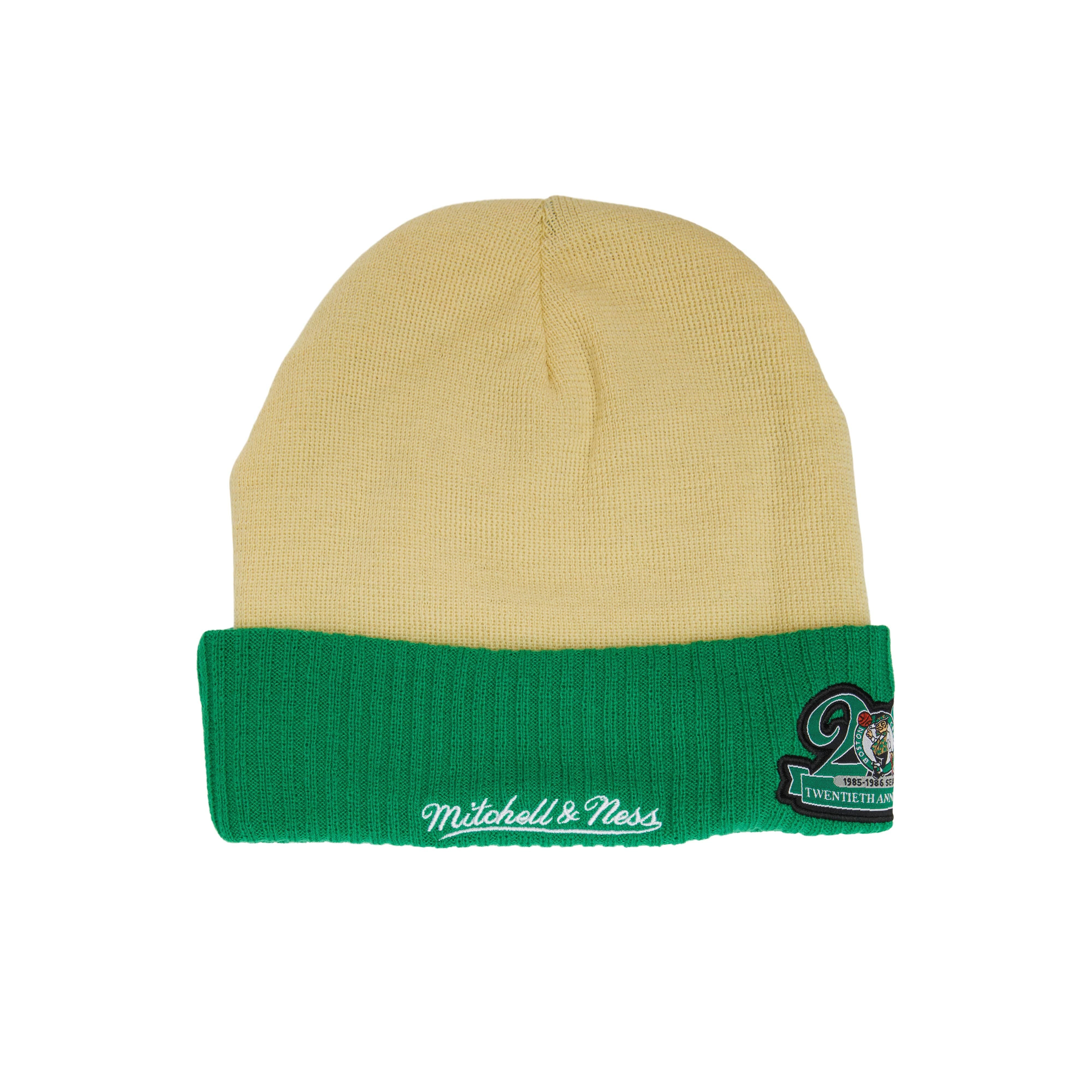 Шапка Cream Side Patch Knit HWC Boston Celtics Cap