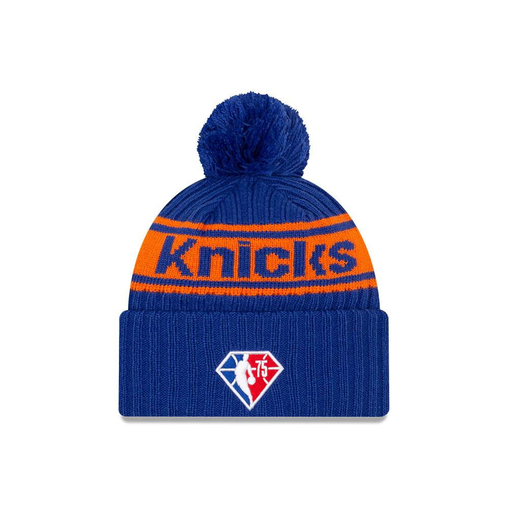 Шапка New Era New York Knicks 2021 Draft Edition Pom Knit NBA Beanie