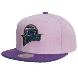 Mitchell-Ness-Violet-Views-Snapback-HWC-Golden-State-Warriors-Hat-300x300