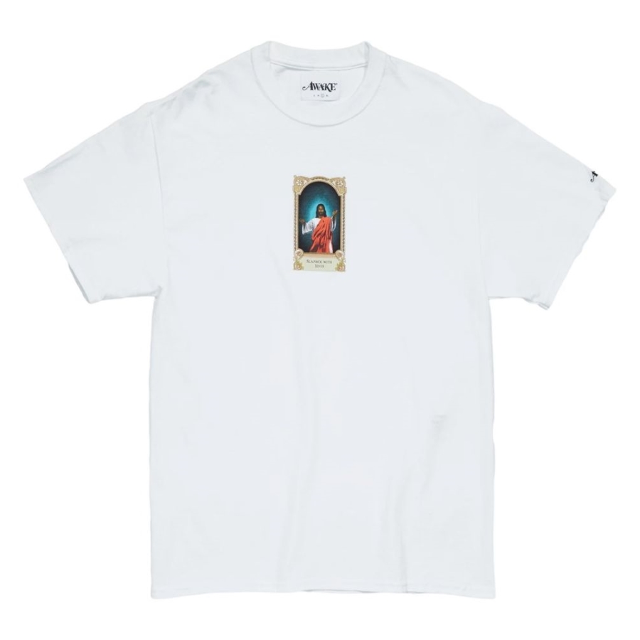 Футболка Awake Slapbox With Jesus Tee White