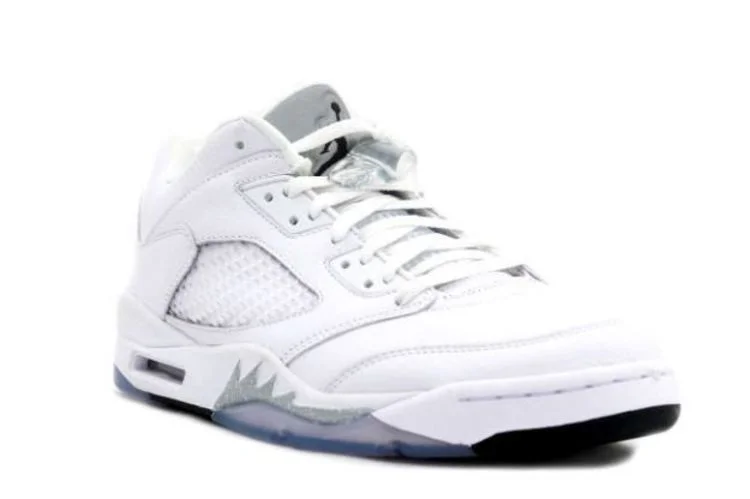 Кроссовки Wmns Air Jordan 5 Retro Low 'White Metallic' 2006