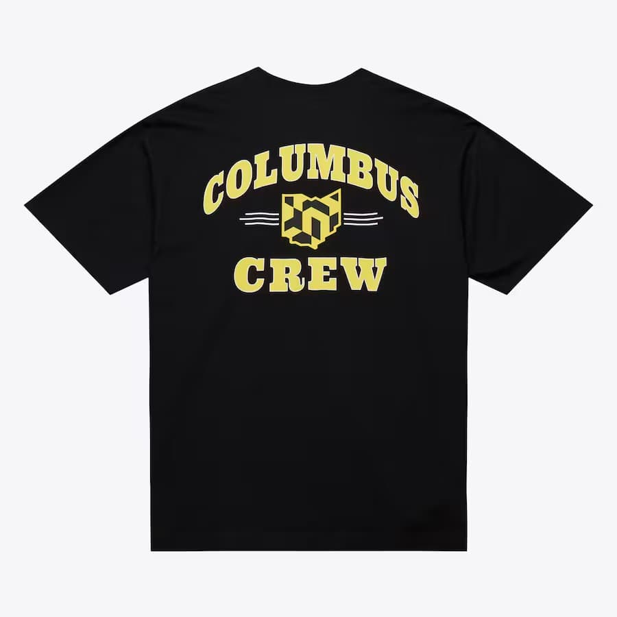 Футболка Mitchell & Ness Black Columbus Crew Current Logo Double Hit Pocket T-Shirt