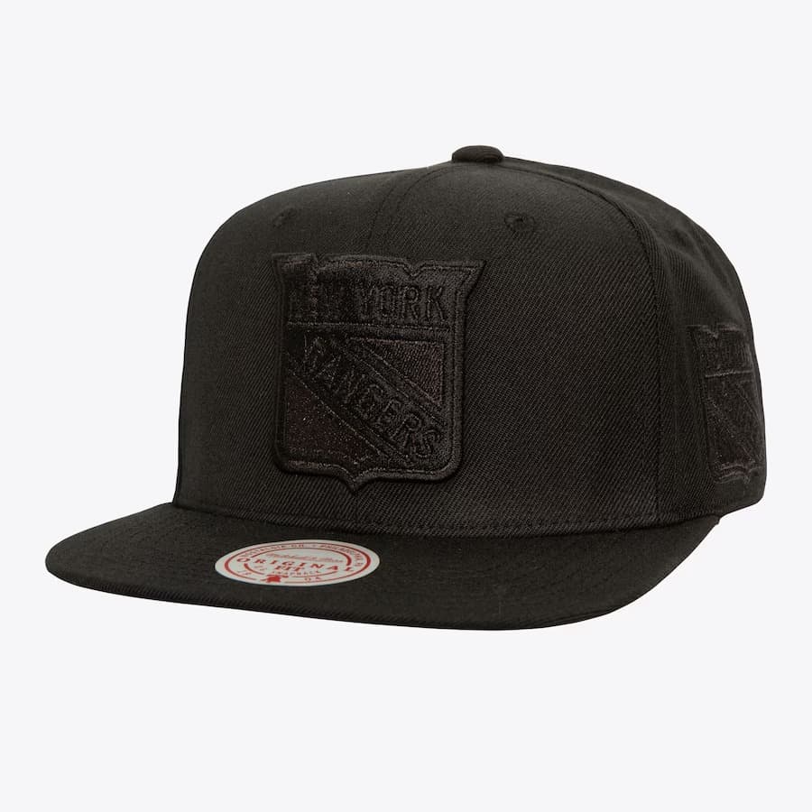 Бейсболка Mitchell & Ness Black New York Rangers Pearl Snapback Hat