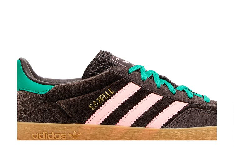 Кроссовки adidas Wmns Gazelle Indoor 'Dark Brown Pink Green Velvet'