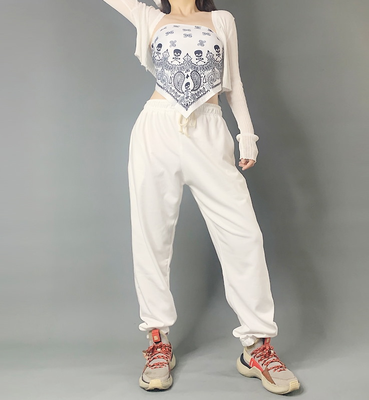 Спортивные брюки 2020 Hip-hop Sweatpants Monochromatic White