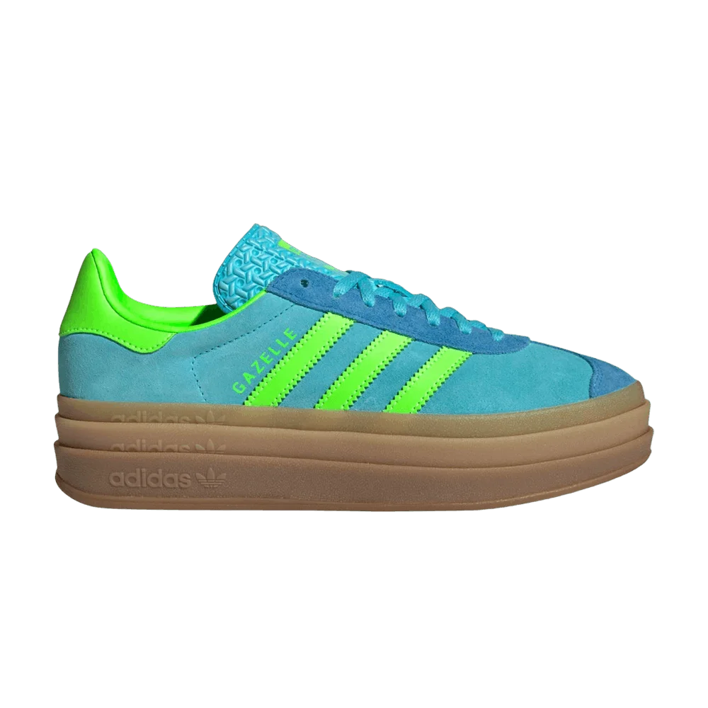 Krossovki-adidas-Wmns-Gazelle-Bold-Blue-Glow-Solar-Green