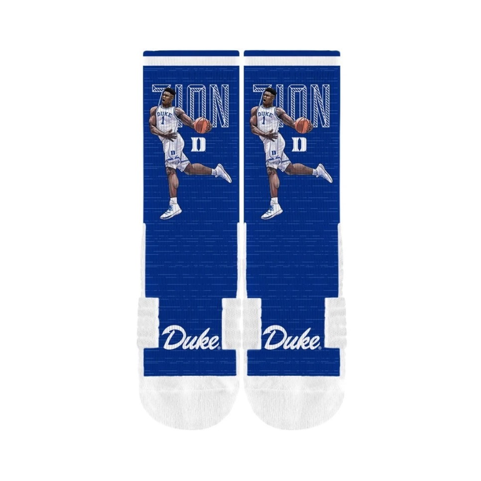 Спортивные носки Strideline Zion Williamson Duke Blue Devils NCAA Premium Full Sub Socks