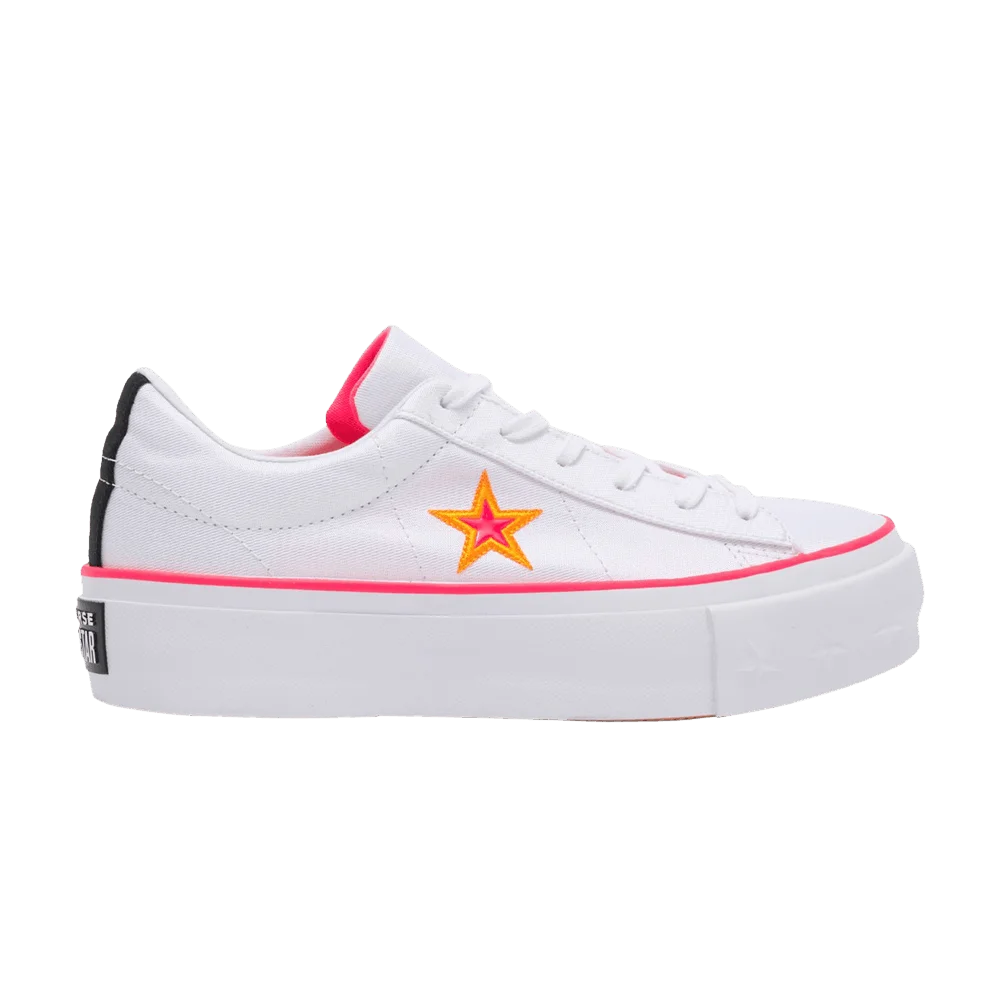 Кроссовки Converse Wmns One Star Carnival Platform 'White Racer Pink'