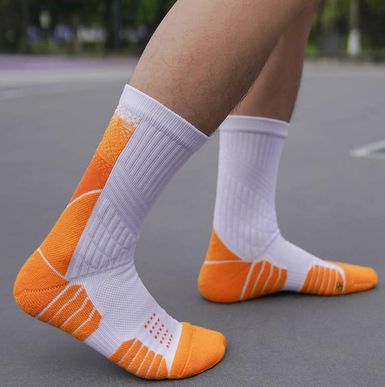 Спортивные носки Ehot Formation White-Orange Crew Socks