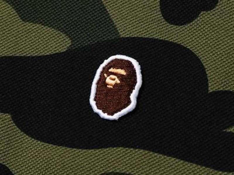 Поло BAPE 1st Camo Ape Head One Point Polo Green