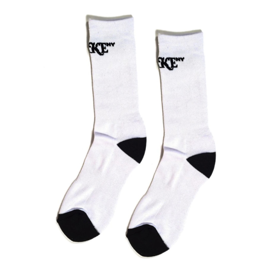 Awake-Classic-Logo-Socks-White