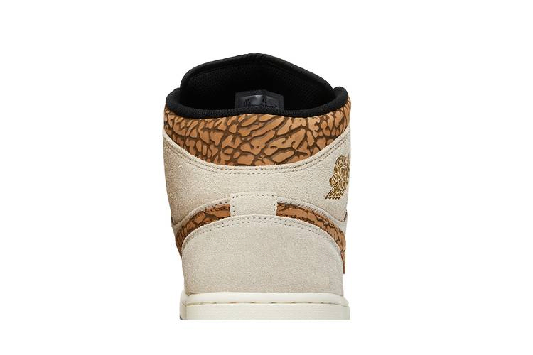 Кроссовки Air Jordan 1 Mid SE 'Brown Elephant'