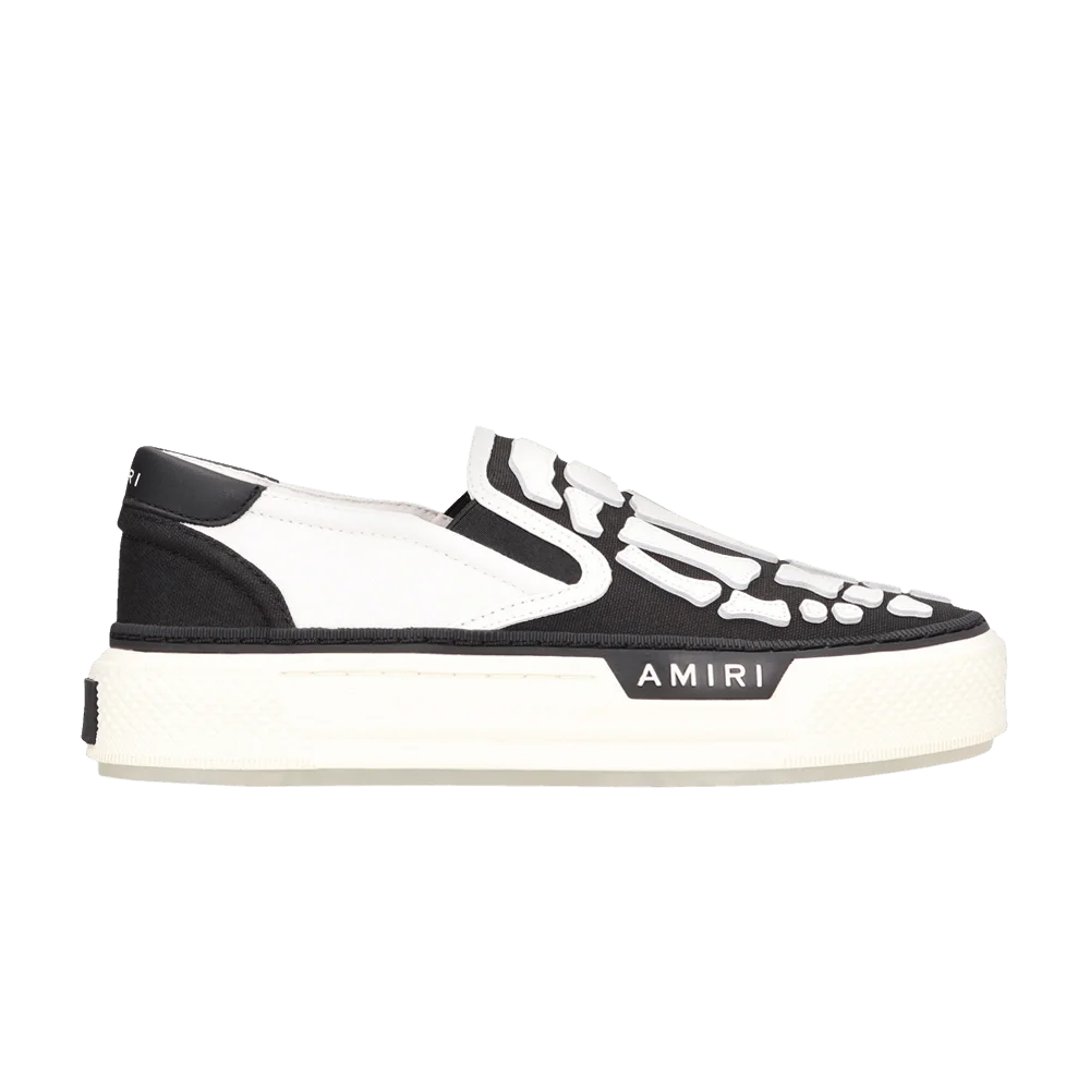 Krossovki-Amiri-Wmns-Skel-Top-Slip-On-Black-White